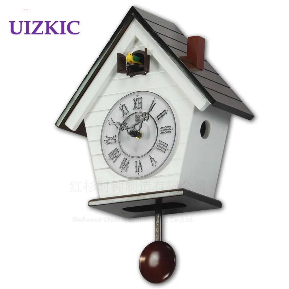 Часы Cuckoo для детских комнат маленькие деревянные часы в европейском стиле с
