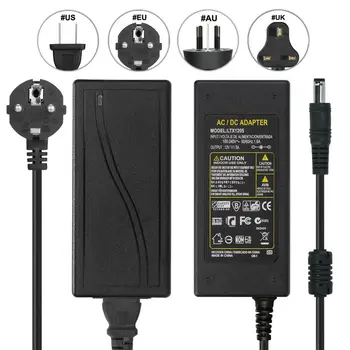 

AC 100-240V To DC 12V 5A Lighting Transformer 12 Volt Power Supply Adapter Converter LED Strip Light Power Adapter Charger