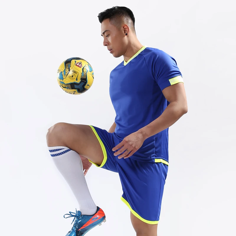 

High Quality New Men Soccer Jersey Football Training Sets Quick Dry Breathable Sports Running Uniforms Suit 2018 Basketball