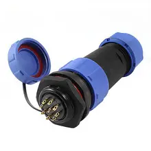 Sindax AC 500 в 5A 21 мм резьба 9 P кабельный ввод Разъем авиация+ водонепроницаемая крышка