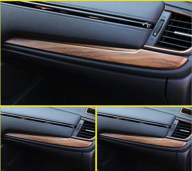 Luxury Wood Chrome For Honda CRV 2017 Car Center Console Dashboard Trim Strip Styling Accessories | Автомобили и мотоциклы