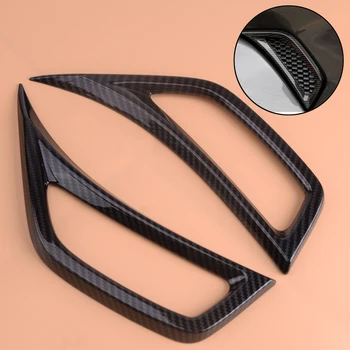 

beler 2Pcs ABS Carbon Fiber Texture Car Leaf Plate Air Inlet Trim Cover Fit For Jeep Wrangler JL 2018