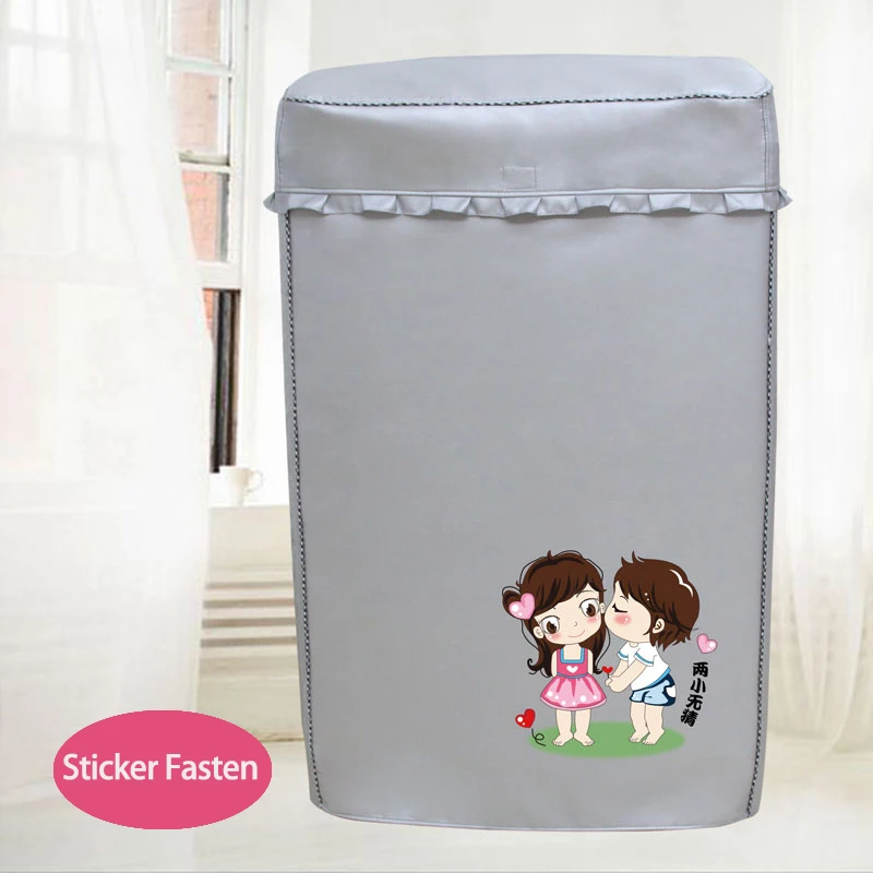 

SRYSJS Printing Silver Coating Sunscreen Pulsator Washing Machine Cover Home Dustproof Polyester Waterproof Case