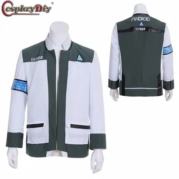 

Cosplaydiy Game Detroit Become Human Android RK900 Agent Cosplay Jacket Top Adult Mens Women Coat Costume Outfits Custom Made