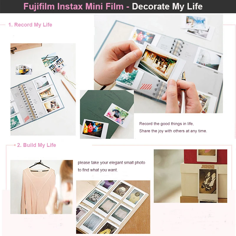 Белая пленка Fujifilm Instax Mini 40 300 листов w подарки для фотокамеры FUJI Instant 9 8 + 7s 25 50s 70 90