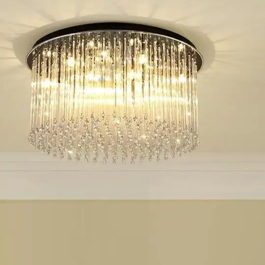 Кристалл светодиодный потолочный LightIing светильники роскошные нержавеющая сталь Plafonnier потолочные лампы для спальни для гостиная Avize светильник