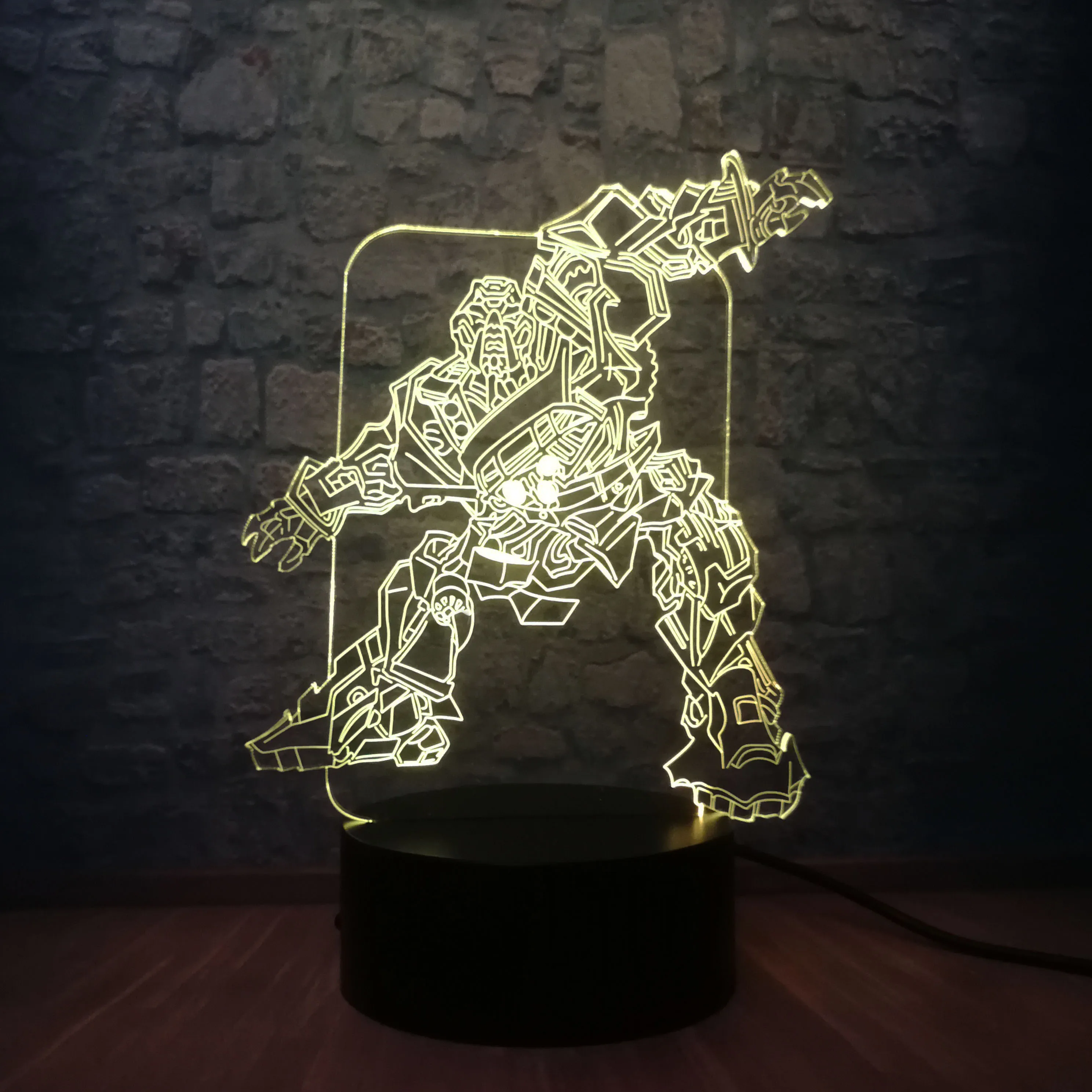 3D детский ночник крутой Оптимус Прайм действие трещотка трансформатор Автоботы