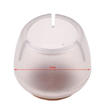 20x высококачественные прозрачные колпачки на ножки стула мебель для ног защитные прозрачные силиконовые Защита для пола-Круглые 12-16 мм