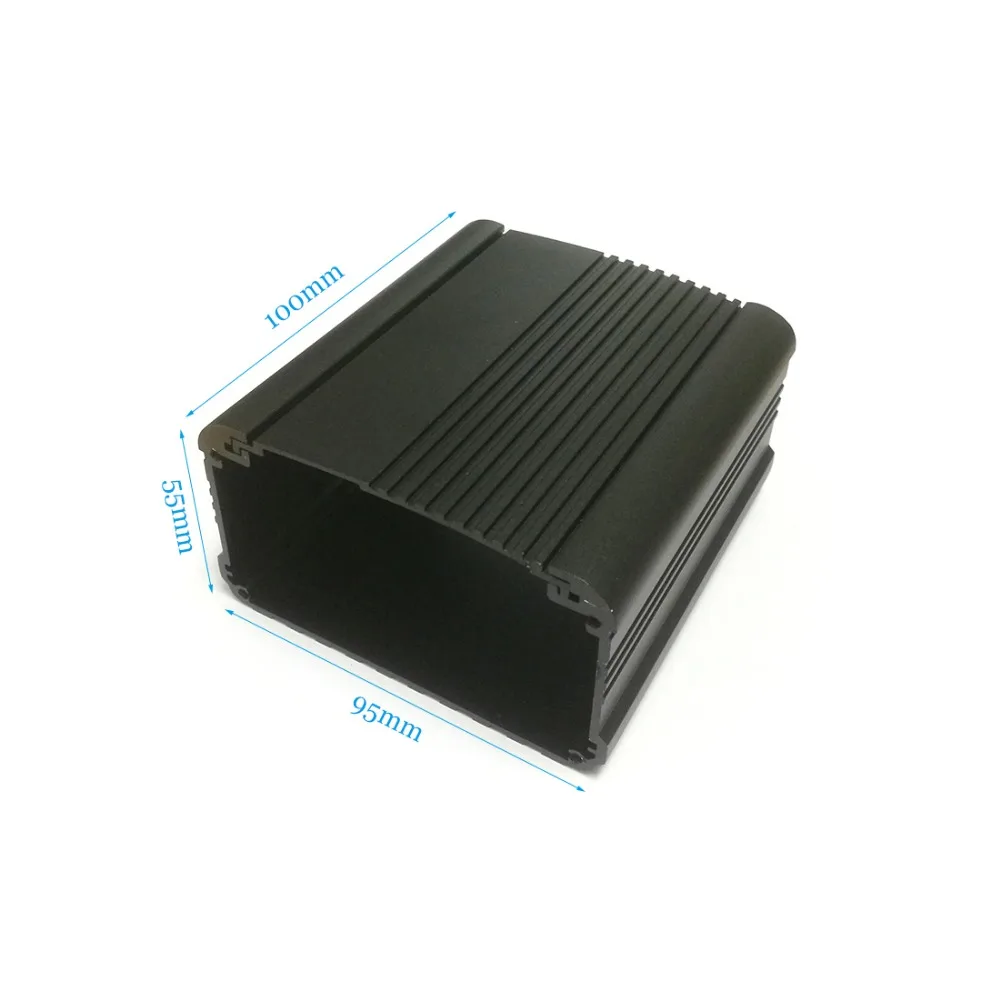 

Aluminum enclosure electronics project box case 95*55*100mm DIY NEW extruded aluminum box wall mounted case
