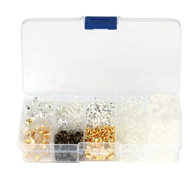 

1 Set Earring Backs Earring backings Earring Back Clips shape earring backs Butterfly Metal Rubber Plastic Security