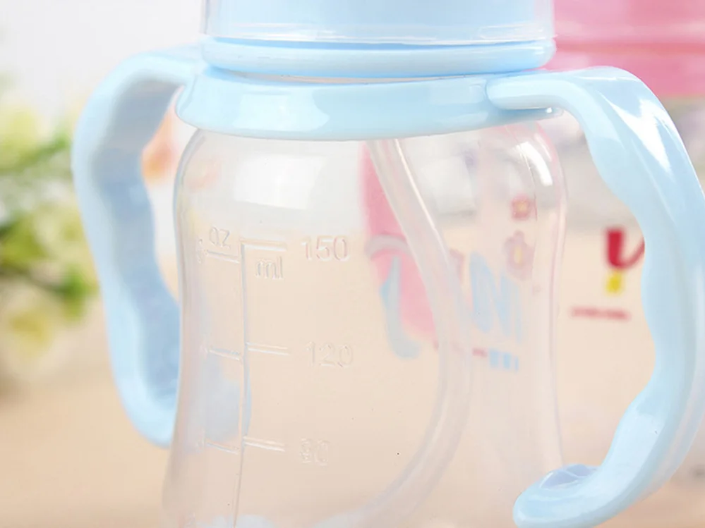Случайный 150 мл молока, воды Кормление pp бутылки для ребенка Стандартный Средства ухода за кожей Шеи Соски бутылочка для кормления с