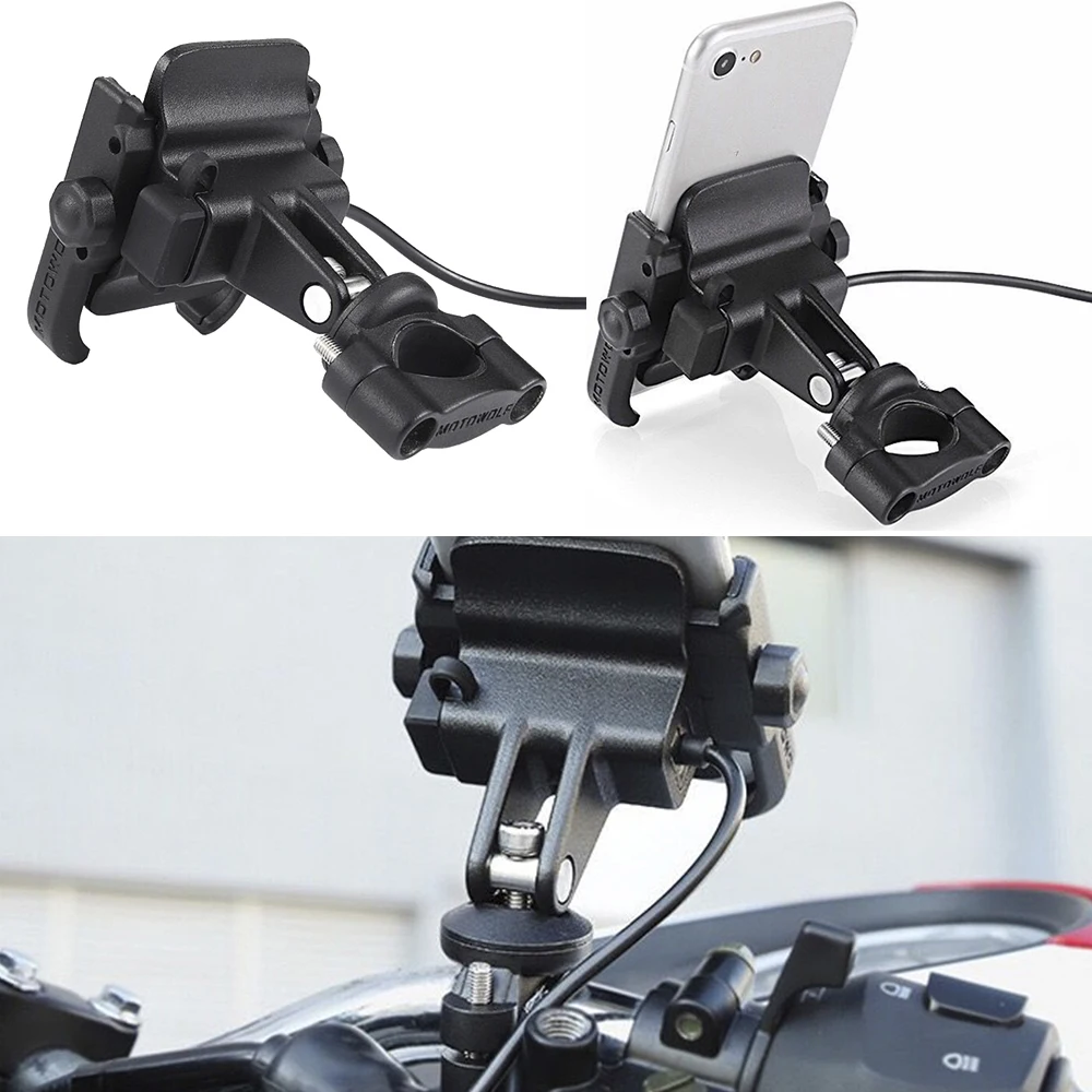 USB motorcycle motorbike phone holder bracket (14)