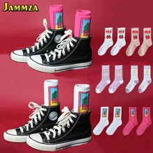 2 пар/лот, хлопковые женские модные Носки с рисунком, розовые носки С КАКТУСОМ, клубничкой, милые повседневные носки для девочек, студенток, спортивные носки в стиле Харадзюку