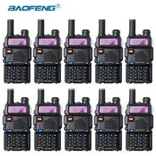 10Pcs Baofeng UV-5R Walkie Talkie Wholesale UV5R CB Radio FM 128CH VOX Ham Radio Long Distance Transceiver for Hunting Radio