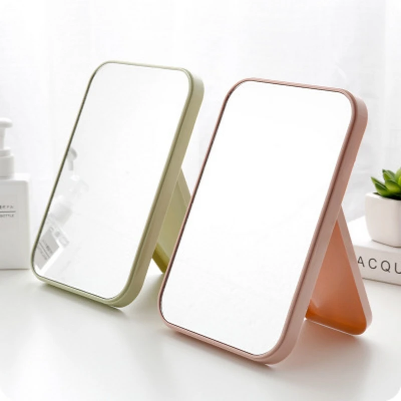 

Single-sided Vanity Mirror Professional Makeup Mirror Desktop Colorful Dressing Mirror Large Square Princess Mirrors