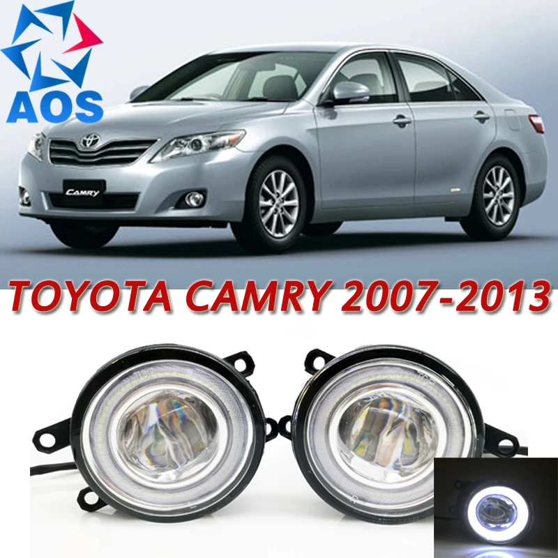 For Toyota Camry 2007 2013 Car Styling LED Angel eyes DRL LED Fog