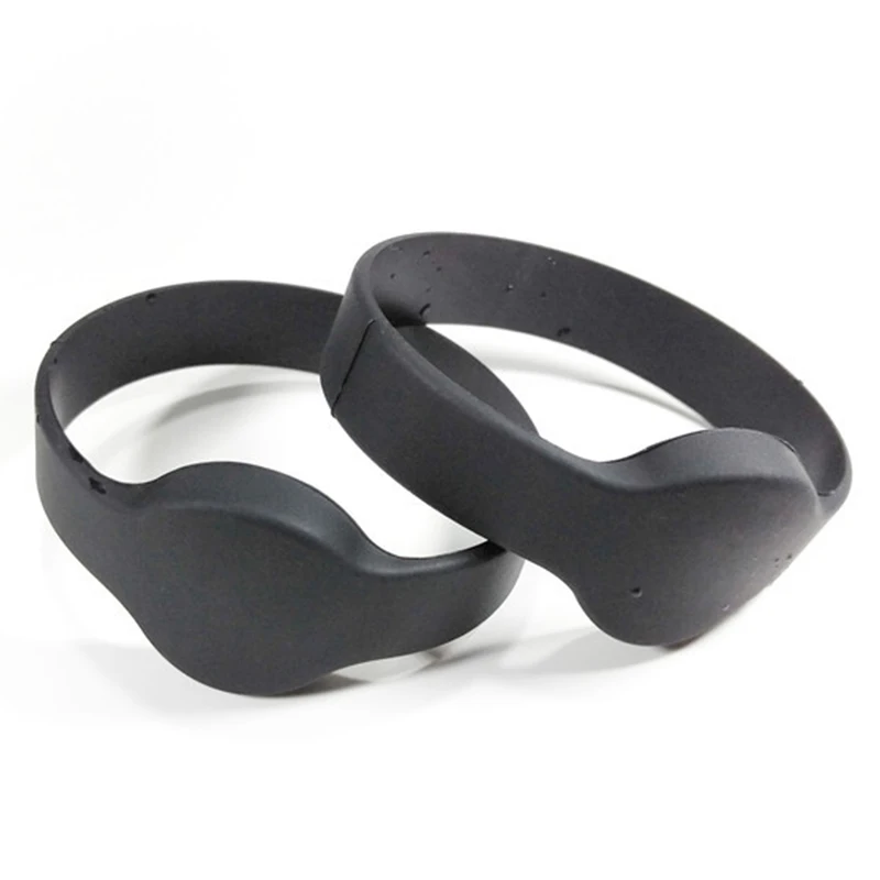 

125khz EM4100 TK4100 Wristband RFID Bracelet ID Card Silicone RFID Band Read Only No Printed Black