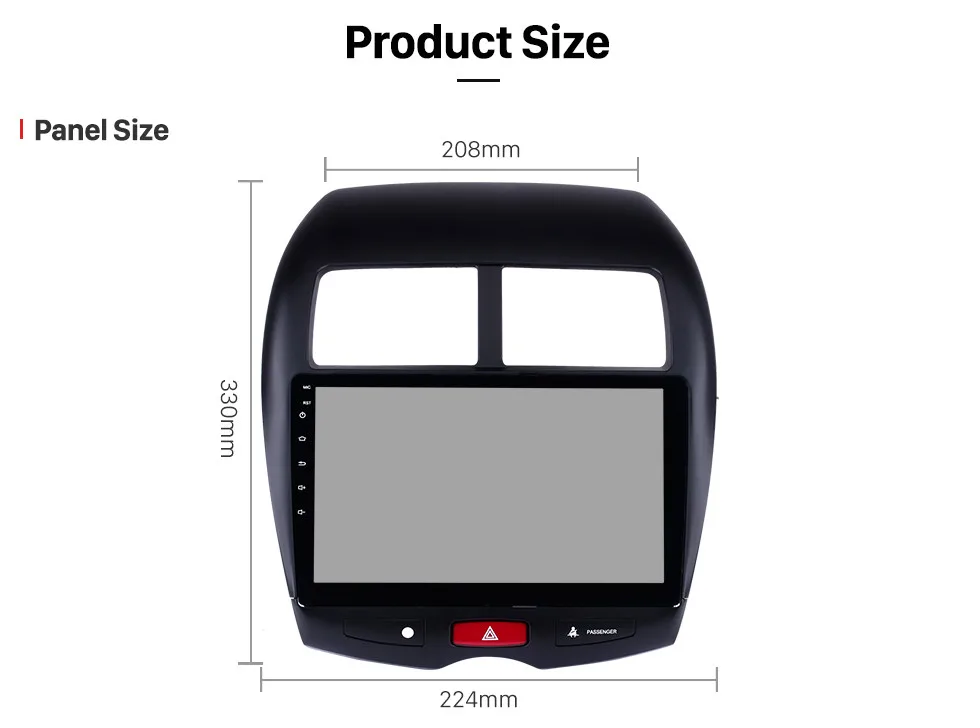 Seicane 10,1 дюймов Android 8,1/7,1 Автомобильный gps Радио Блок плеер для 2010 2011 2012-2015 Mitsubishi ASX peugeot 4008 HD 1024*600