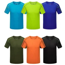 Однотонные мужские футболки для бега размера плюс, быстросохнущие компрессионные футболки с коротким рукавом, футболки для бега, футболки для фитнеса, обтягивающие футболки для футбола