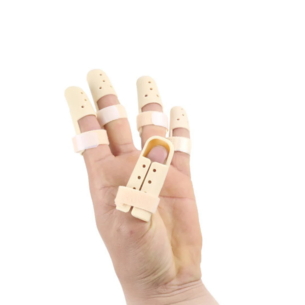 6 Pcs Finger Splint Brace Mallet Finger Protector Support for Finger Joint Pain Finger Fracture Protection Brace Corrector set