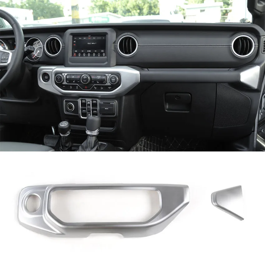 For Jeep Wrangler JL 2018+ Car Front Dashboard Central Console Air