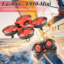 Eachine E010 Мини 2,4G 4CH 6 Axis 3D Безголовый режим функция памяти RC Квадрокоптер RTF RC маленький подарок детские игрушки