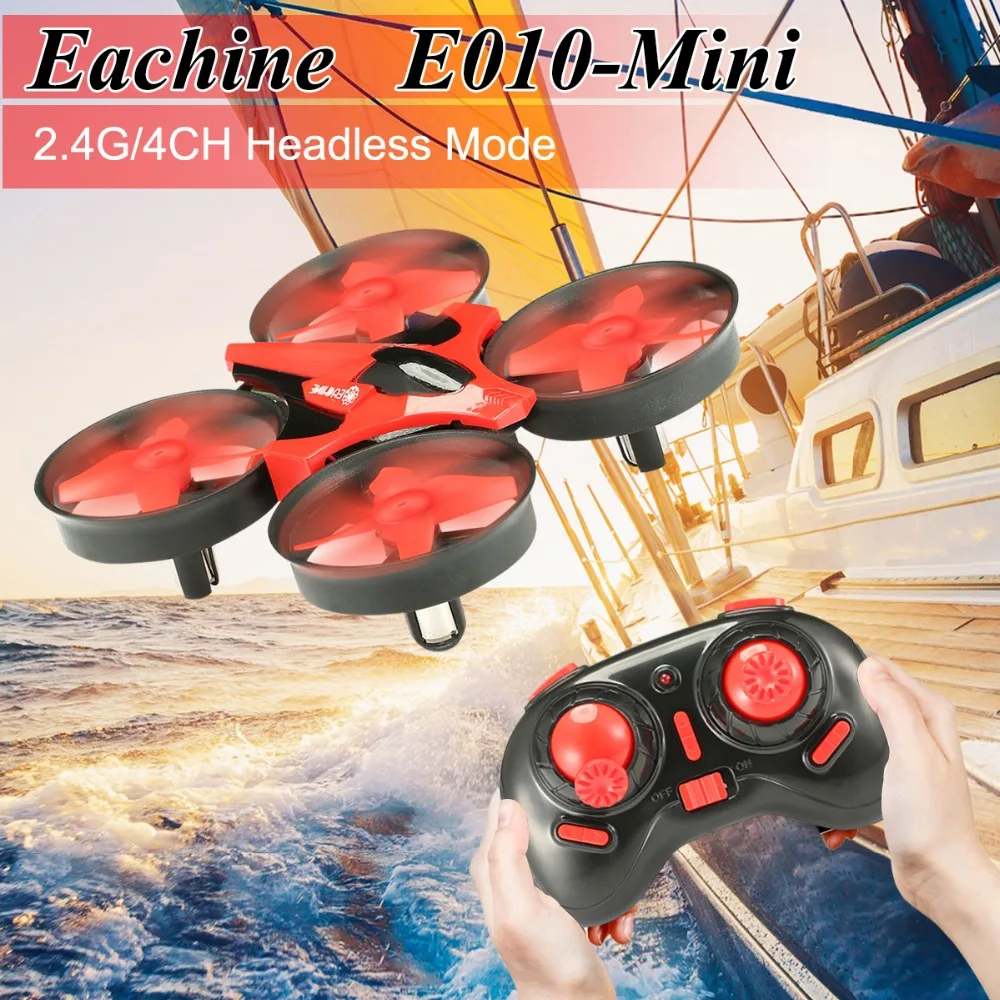Квадрокоптер Eachine E010 радиоуправляемый с функцией запоминания режима 2.4G 4 канала 6