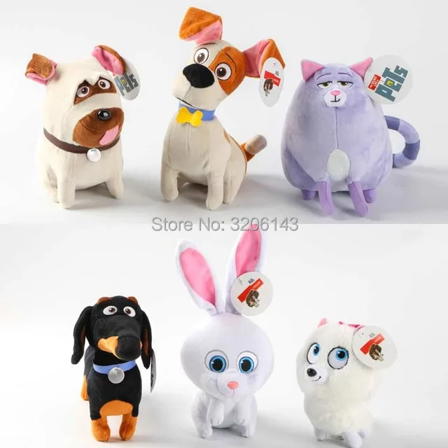 

Small 12-27cm Max Chloe Buddy Gidget Mel Snowball Movie Mini Size Soft Plush Stuffed Animals Girl Toys Christmas Gift