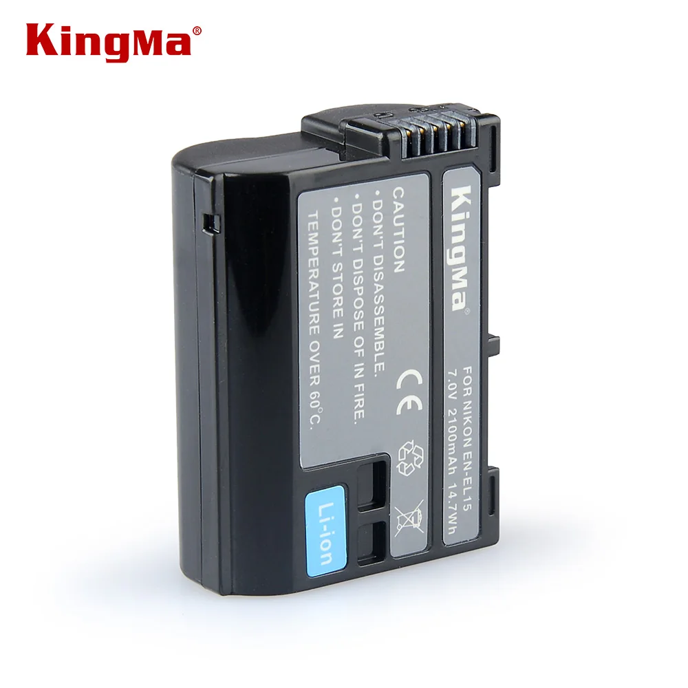 KingMa 2100mAh 14.7Wh EN EL15 EN EL15 ENEL15 Camera Battery For Nikon