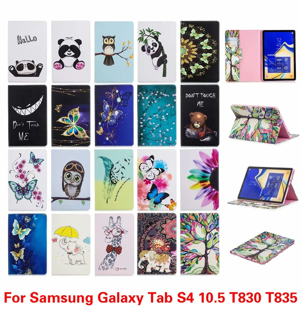 Per Samsung Galaxy Tab S4 10.5 T830 T835 Sm-T830 T835 Caso 20 Modelli Stampati Del Basamento Della Copertura Fonda Per Sm-T835 T830 10.5 Pollici + Pen