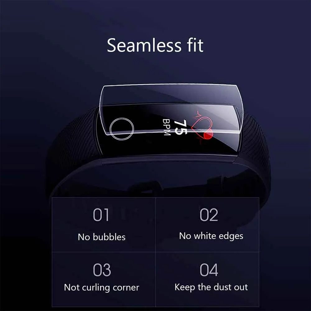 1/3/5 шт. Браслет для Huawei Honor Band 4 защитная пленка экрана HD аксессуары Glory Защитная