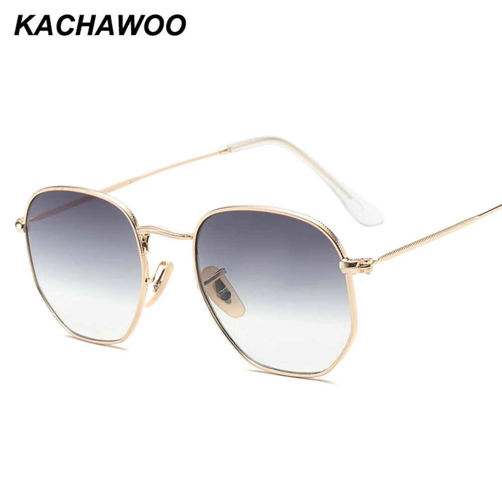 Мужские и женские квадратные очки Kachawoo черные красные солнцезащитные в