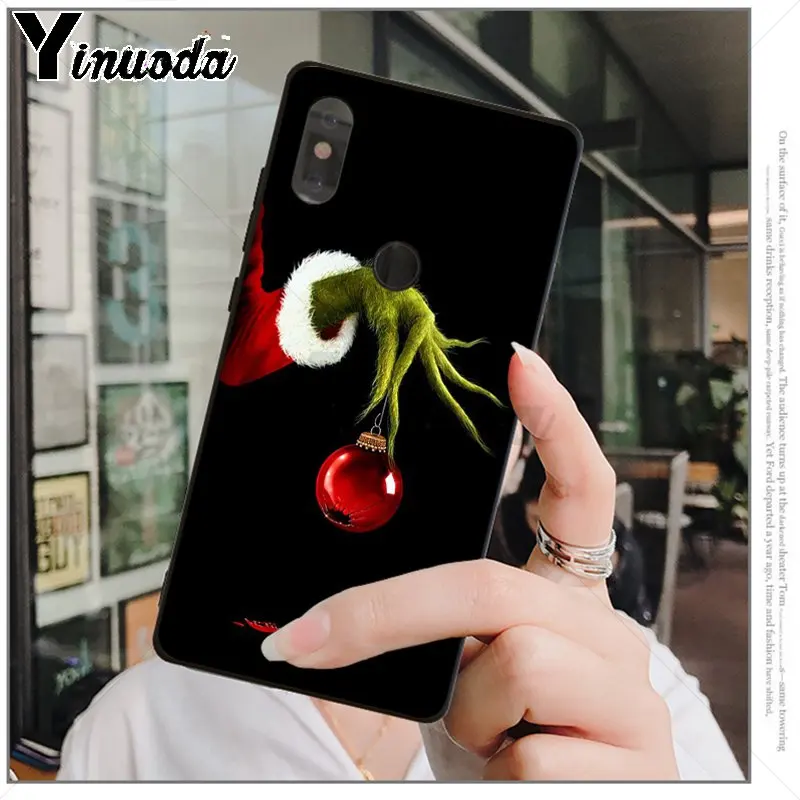 Yinuoda как зеленый ofMonster Grinch палантин чехол для телефона с рождественским рисунком для Xiao mi Red mi 5 5Plus Note4 4X Note5 6A mi 6 mi x2 mi x2S - Цвет: A15