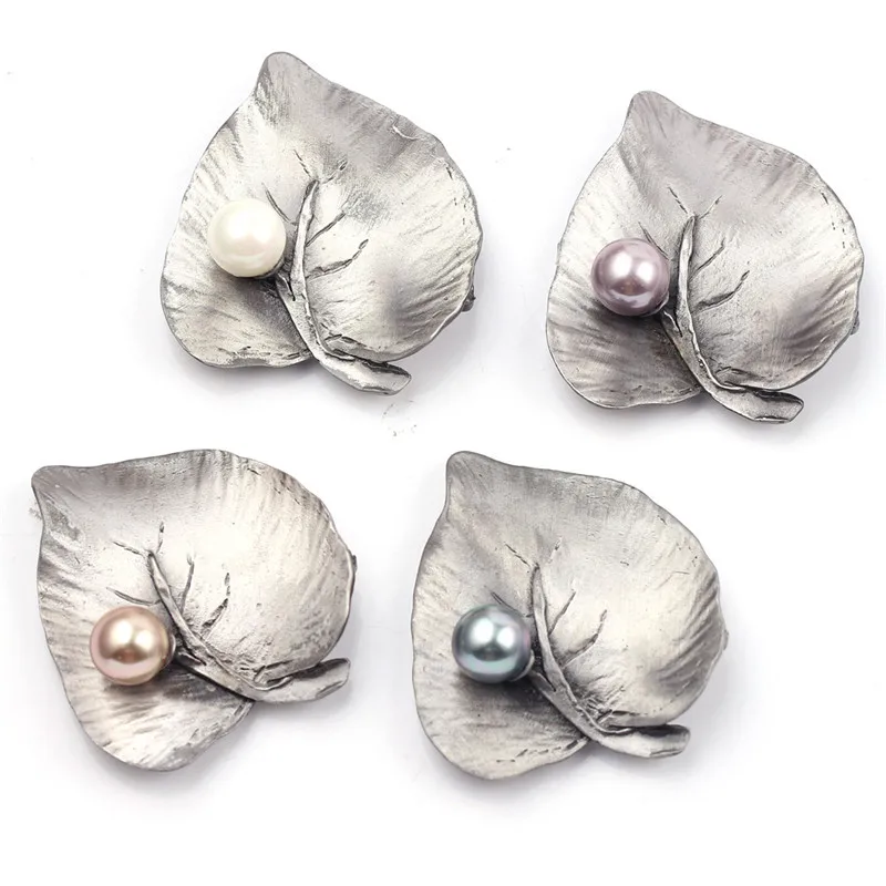 خمر الرجعية Broches للنساء شجرة يترك زهرة الفاكهة اللؤلؤ بروش دبوس كبير أنيقة فستان بتصميم بدلة دبابيس للنساء شارة