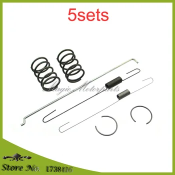 

5x Throttle Governor Link Rod Return Valve Springs Piston Clips Set For Honda GX160 GX200 5.5hp 6.50hp Engines 168F gasoline