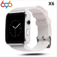 696 Bluetooth Smart Watch X6 Sport Passometer Smartwatch with Camera Support SIM Card Whatsapp Facebook for Android Phone