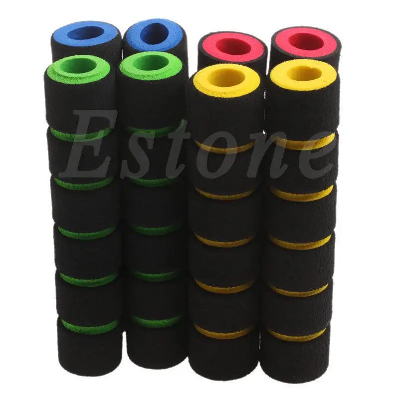 4PCS Foam Sponge Motorcycle Bicycle Cycle Non-Slip Handbar Grips Brake Cover Set