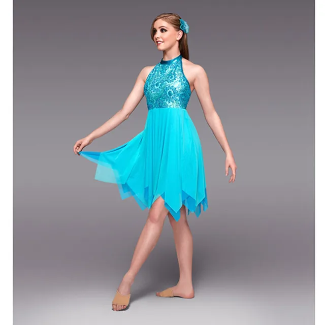 Blue Soft Ballet Dresses Nightgown Dress,Long Ballet Skirt Costumes