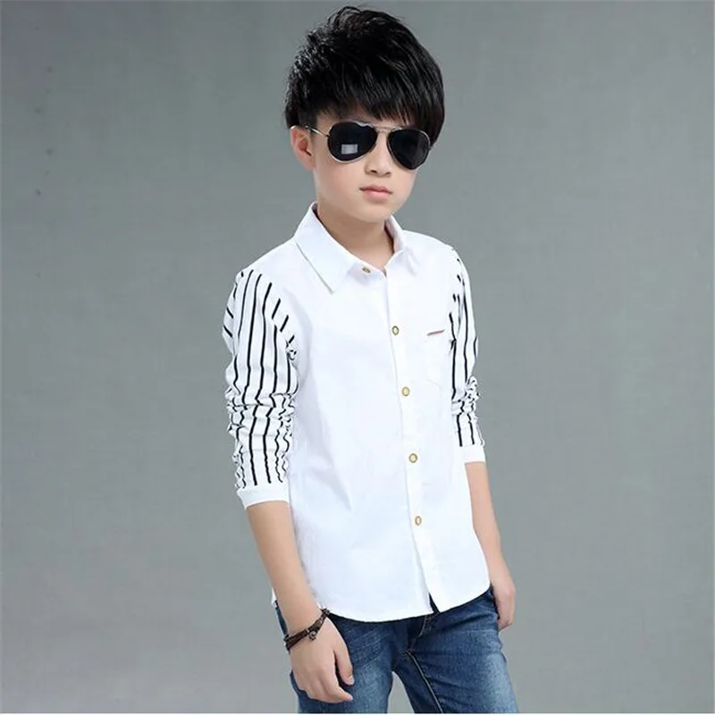 

New Spring Kids Boy Shirts Children Clothing Brand Cotton Shirts Fashion Boys Hot Shirts With Long Sleeves