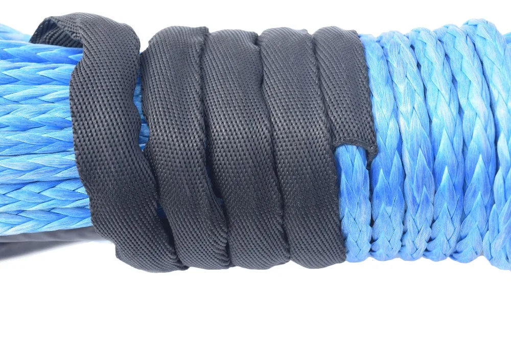 شحن مجاني الأزرق 10 مللي متر * 30 m الاصطناعية حبل رفع ، مرفاع القارب كابل ، الأطياف ونش خط