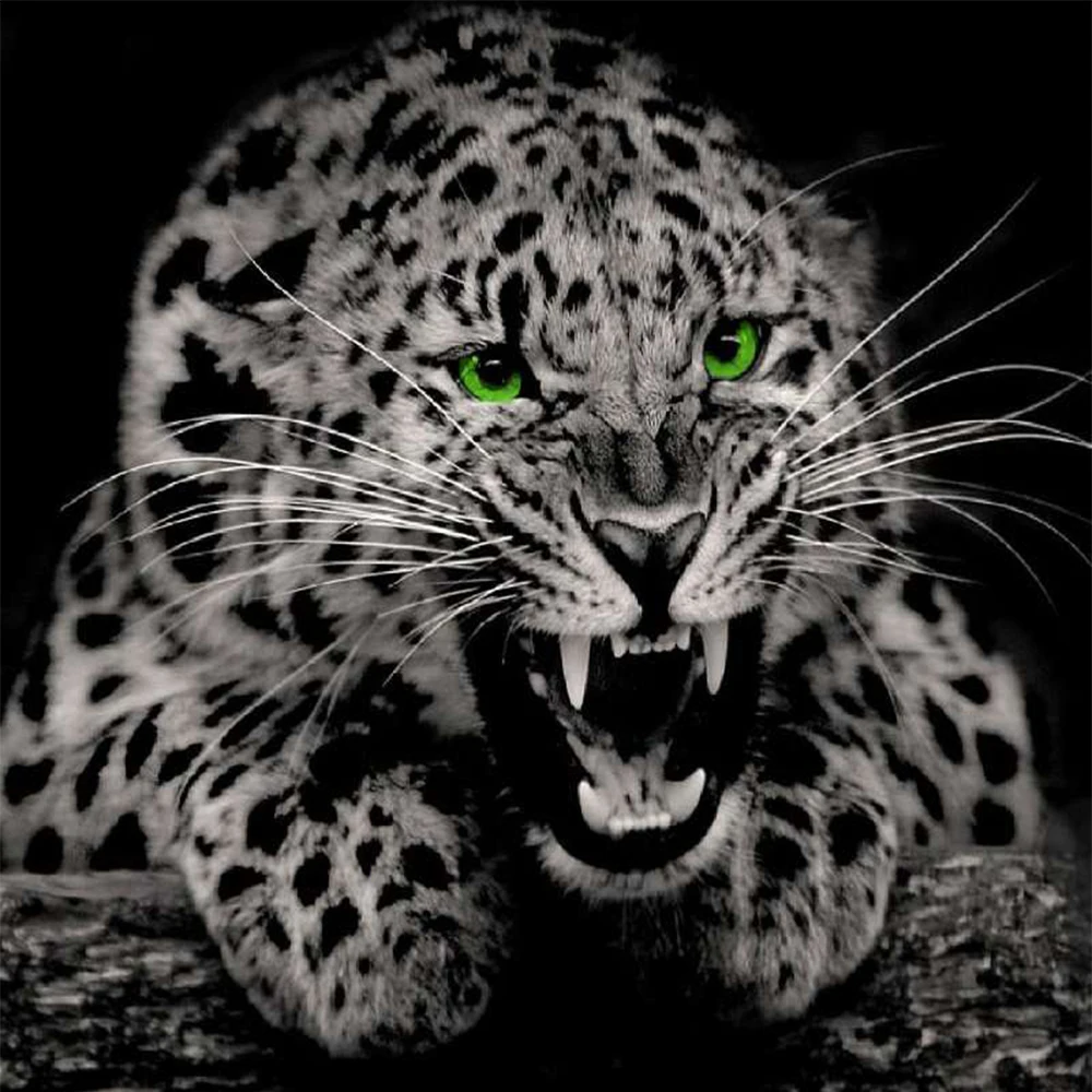 

5D Diy Diamond Embroidery icon Animals Diamond Mosaic leopard Diamond Painting Cross Stitch Wedding Decoration Wall Sticker AA32
