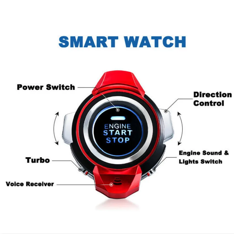 Speed 2.4G Smart Watch RC Car Voice Command Remote Control Racer Competitive Games Toy for Children Potencia Bicicleta Carretera