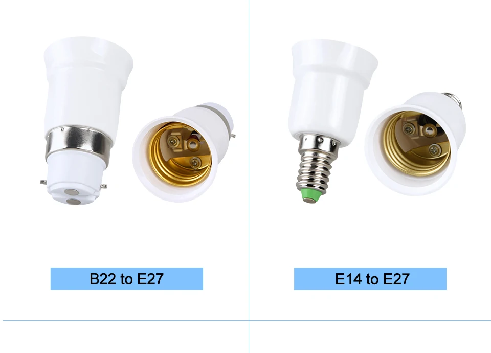 Основание светильника преобразования E27 для E14 держатели-преобразователи для ламп E14 для E27 ЕС E27 разъем адаптера MR16 GU10 G9 B22 E12 огнеупорный