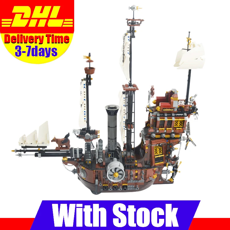LEPIN 16002 Modular Pirate Ship Metal Beard's Sea Cow Building Block Set Bricks Kits Set Toys Compatible 70810