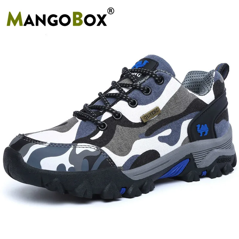 

2019 New Hiking Shoes Men Outdoor Trekking Sneakers Couples Autumn Winter Mountain Trainers Men Women Camo Climbing Shoes