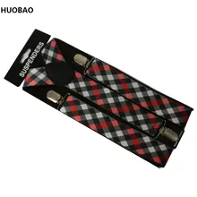 Панк Взрослый Регулируемый 3,5 см широкий мужской решетки подтяжки