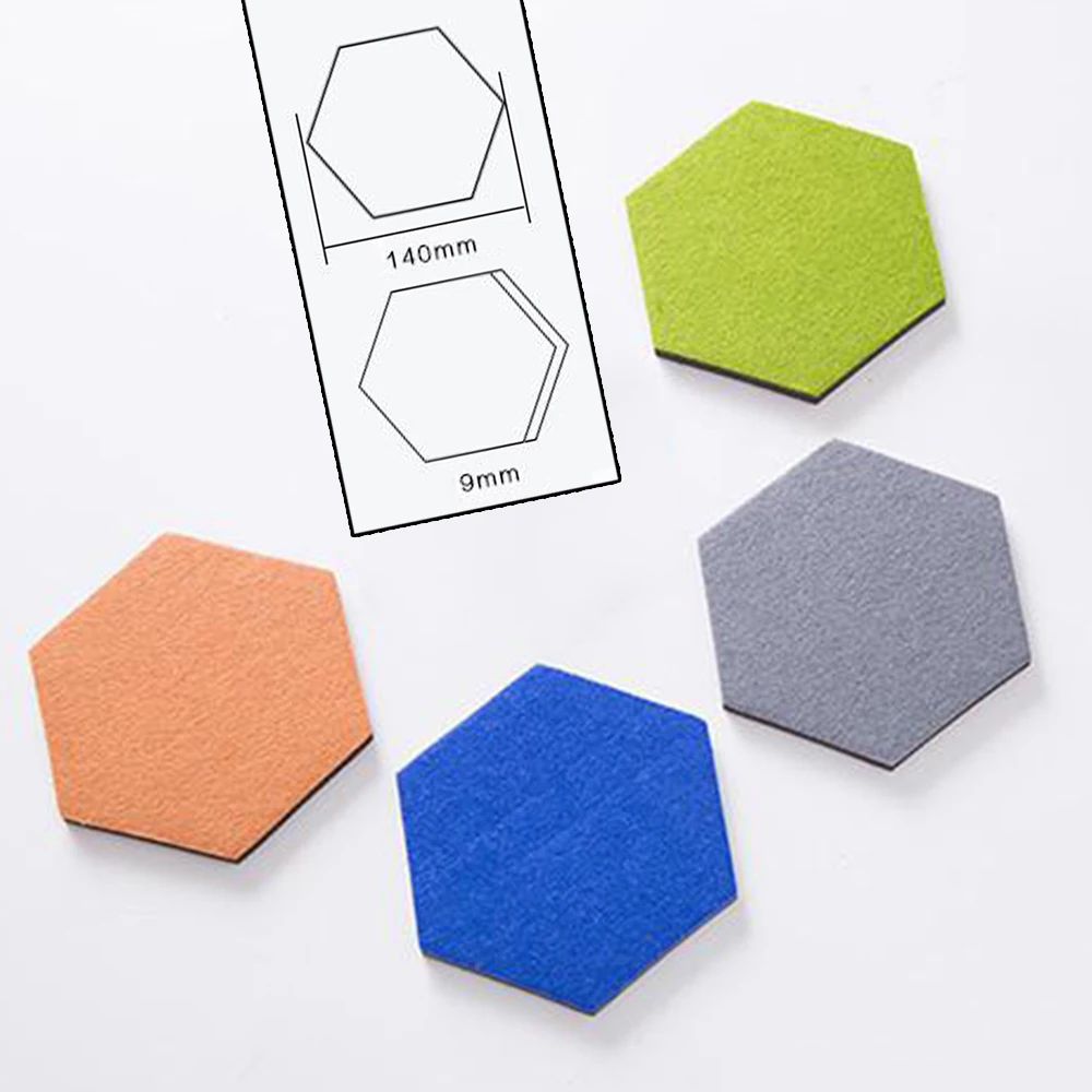 Solid 3D Hexagon Felt Sticker Board Stickers Home Furnishing Wall