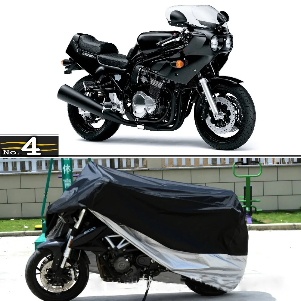 Чехол для мотоцикла для Suzuki GS1200SS водонепроницаемый УФ-защита от солнца для защиты от дождя/пыли/Защита от дождя крышка изготовлена из полиэстеровой тафты
