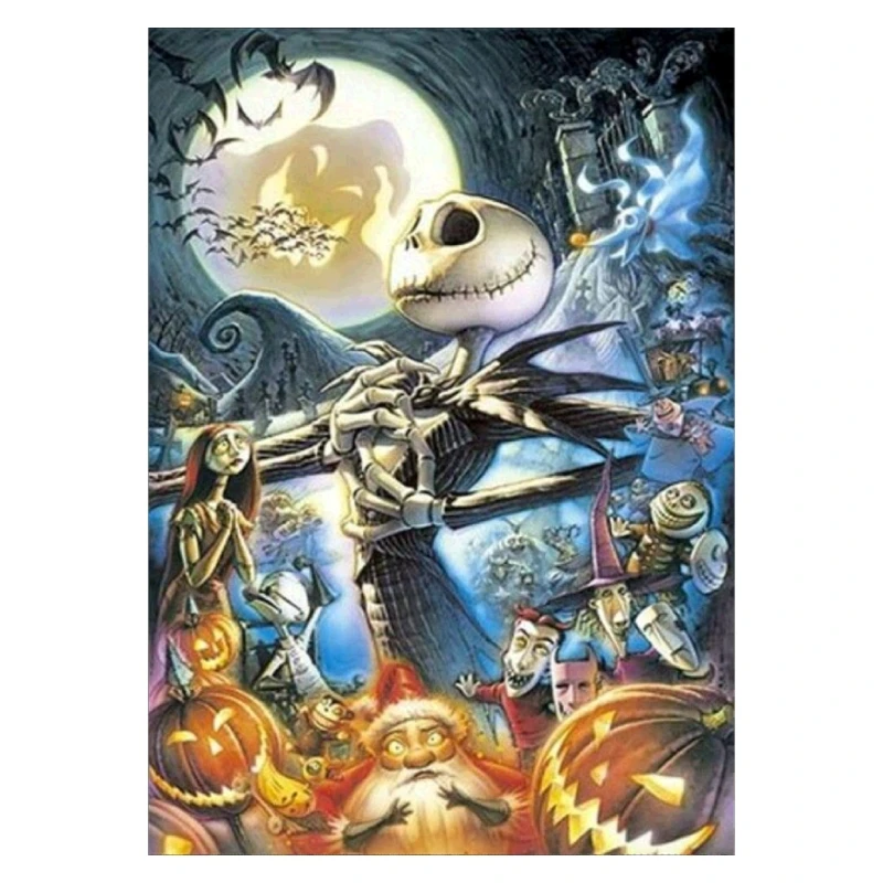

1 Set 30cmx40cm DIY Halloween 5D Full Diamonds Embroidery Painting DIY Cross Stitch Home Room Decor