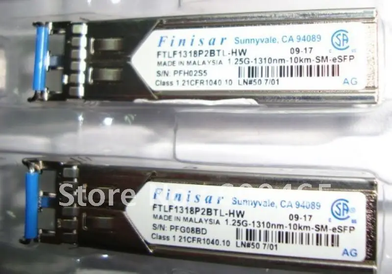Finisar FTLF1318P2BTL-M1 SFP Transceiver - 1.25Gbps, 1000Base-LX, LC Connector, 10km Range